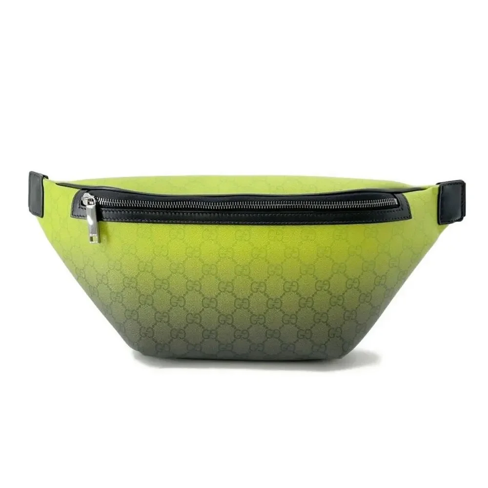 Gucci Chroma Large Belt Bag Green Gradient GG Monogram Crossbody Waist Bag